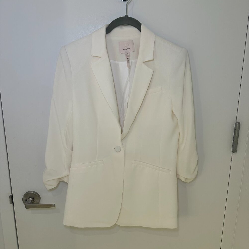 NWOT Cinq a Sept Khloe Blazer, 0, White/Ivory